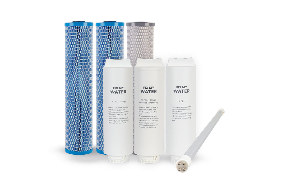 Filter Replacement Bundle - UV 20-Inch System + UF (6 Filters + UV Bulb)