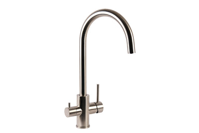 3-Way Mixer Tap - Brushed Stainless
