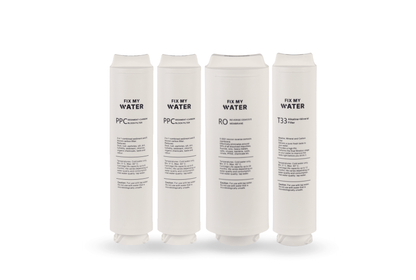 Filter Pack - Remineralised Reverse Osmosis (Tankless & Powered) - 4 Filters