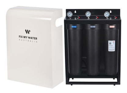 20 inch, 3 Stage Whole Home Water Filtration System with UV Light