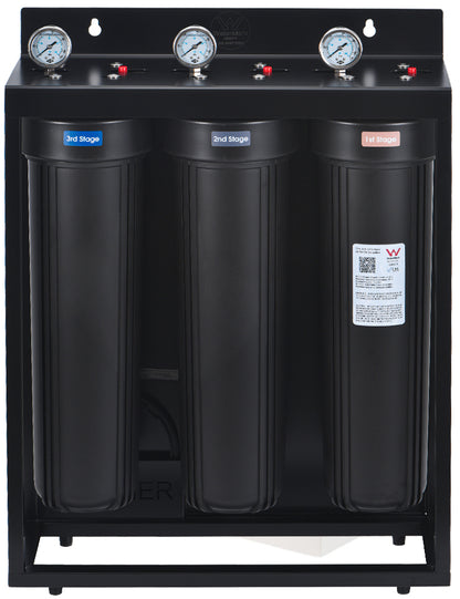 20 inch, 3 Stage Whole Home Water Filtration System
