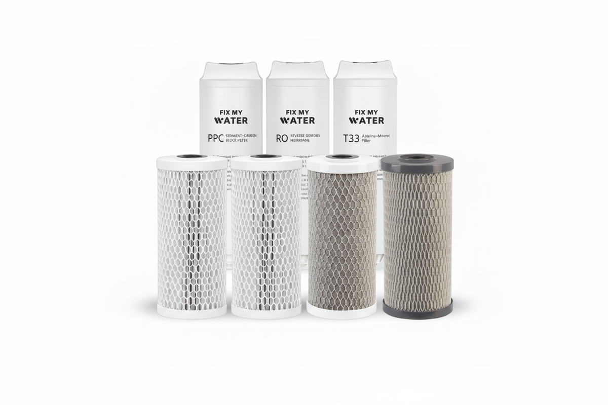 Filter replacement bundle for 10-inch system with RO filters, even years